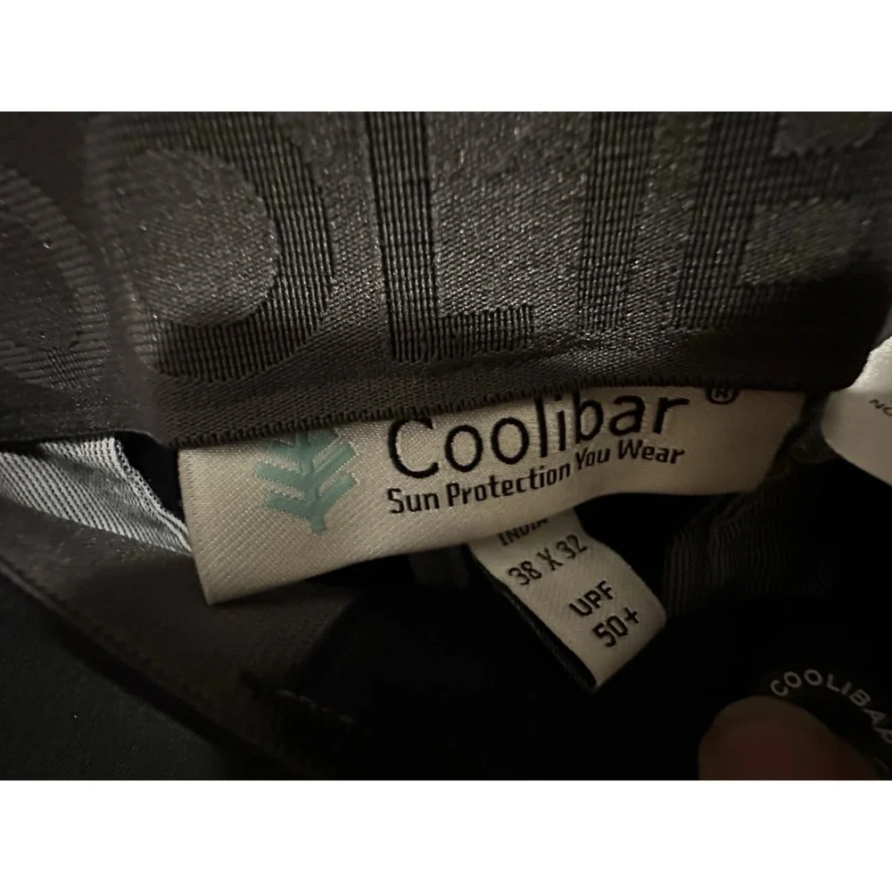 Coolibar Highlander Hiking Pants Mens 38x32 Black UPF 50 Pockets Stretch